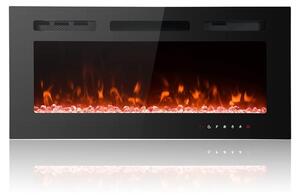 Camino elettrico - 102 cm - 1800 W - Nero