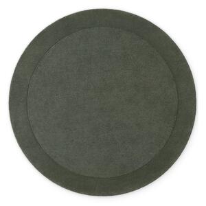 Tappeto rotondo verde scuro in misto lana tessuto a mano ø 150 cm Kivi – Villeroy&Boch