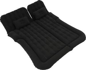 Materasso gonfiabile per SUV, tipo letto per il sedile posteriore, dimensioni 174x126 cm, capacità di carico fino a 300 kg, con pompa da 12V, materasso da campeggio rettangolare in PVC floccato, colore nero