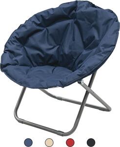 Galileo Poltrona da Esterno Pieghevole in Metallo/Poliestere Dimensioni 80x80x80 cm colore Assortiti - Moon chair