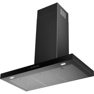 Faber Cappa Cucina Aspirante a Parete Larghezza 90 cm Profondit 45 cm Classe A++ colore Nero - 325.0652.937 HOOD T-DARK A90 NG