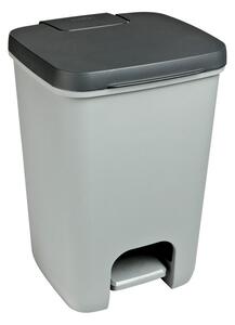 Cestino per la spazzatura grigio in plastica con pedale 20 l Essentials – Curver