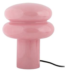 Lampada da tavolo rosa in vetro (altezza totale 24 cm) Incesante – Leitmotiv