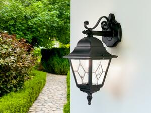 Elstead Norfolk Applique da esterno E27 45 cm Down Nero IP43