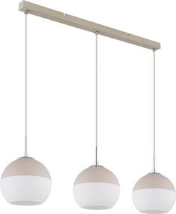 GLOBO Illuminazione lampada a sospensione RAGUSA LWH 90x20x120 cm bianco sospensione