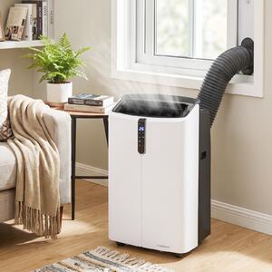 Costway Condizionatore portatile caldo freddo, Condizionatore d'aria 5 in 1 con telecomando 14000 BTU