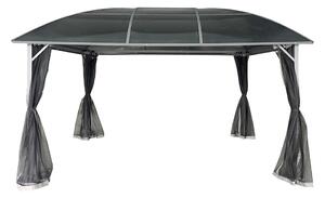 Gazebo in metallo Dominican 3x4 con zanzariera Garden Point antracite