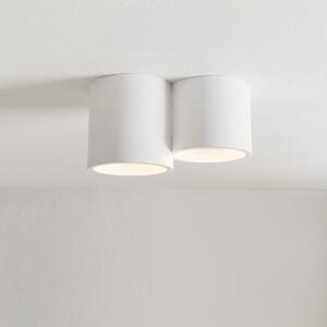 Plafoniera Rotonda 3xGX53 a Cilindri in Gesso - serie VOLUMI