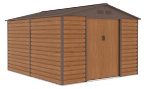 Casa degli attrezzi in metallo Lahti 2,8 x 3,2 m Negozio Boss in legno