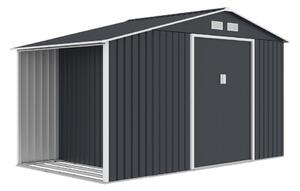 Skagen casa degli attrezzi in metallo con legnaia 3,4 x 1,9 m Store Boss antracite