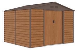 Casa degli attrezzi in metallo Lahti 2,8 x 2,6 m Negozio Boss in legno