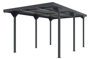Pensilina metallica Aspen 2,84 x 5,46 m CoverTech antracite
