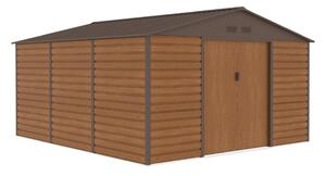 Casa degli attrezzi in metallo Lahti 3,4 x 3,9 m Negozio Boss in legno