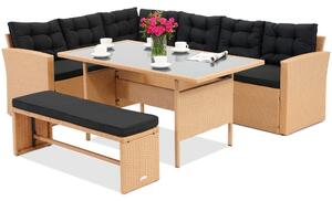 Latina Garden Point mobili da giardino in technorattan beige