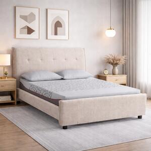 KIT Letto Matrimoniale DALLAS con Materasso MILLENIUM Beige
