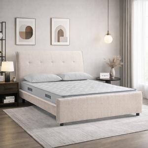 KIT Letto Matrimoniale DALLAS con Materasso FASHION 2.0 Beige