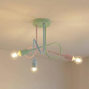 Plafoniera soffitto Oxford HELAM, dimmerabile, Multicolore, Soggiorno / Sala da pranzo, Metallo, Moderno, Plafoniera