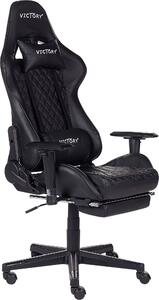 Sedia da gioco BELIANI con schienale regolabile in altezza in ecopelle nera design moderno