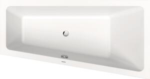 Duravit No.1 baignoire encastrée, trapèze, 1600x850mm, 1 pente de dossier à droite, blanc, 700507000000000, 700507000000000