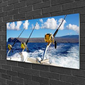 Quadro vetro Pesca Paesaggio marino 100x50 cm