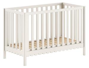 Lettino beige in pino massiccio con altezza regolabile 60x120 cm Swingo – Vipack