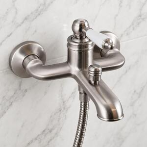 Miscelatore per vasca da bagno, stile classico, acciaio inossidabile, modello Heritage Manor NB-3001-HM, marca Aquanello