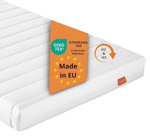 Materasso ergonomico a 7 zone in schiuma fredda, 80 x 200 cm, H2 & H3, 11 cm, livello di rigidità duo, materasso reversibile, sleepling PureComfort