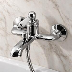 Miscelatore per vasca da bagno, stile classico, cromo, modello Heritage Manor CR-3001-HM, marca Aquanello