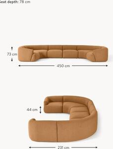 Set divano componibile XL in bouclé Sofia