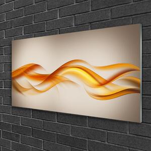 Quadro su vetro Arte delle onde astratte 100x50 cm