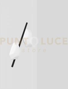 Modulor plafoniera applique 1 bianco satinato e nero opaco 2 l2299 