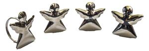 Set di anelli per tovaglioli in metallo 4 pz Angel – Dakls