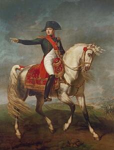 Joseph Chabord - Riproduzione Equestrian Portrait of Napoleon I 1769-1821 1810, (30 x 40 cm)
