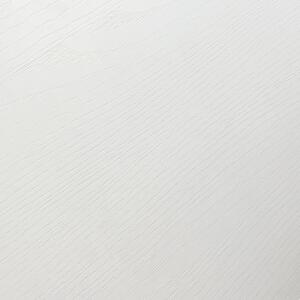 Tavolo FORTE DEI MARMI bianco frassinato allungabile con base bianca 140×90 cm – 220×90 cm
