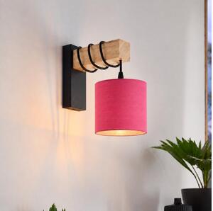 BRILAGI - Lampada da parete NUBILA 1xE27/60W/230V marrone/nero/rosa