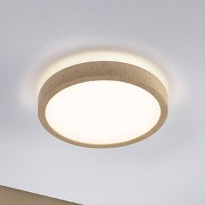 Paulmann Plafoniera soffitto Cosara, Crema / Ambra, Soggiorno / Sala da pranzo, Tessuto / Stoffa / Seta, Scandinavo, Plafoniera