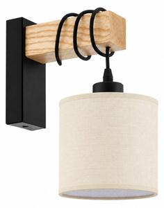 BRILAGI - Lampada da parete NUBILA 1xE27/60W/230V marrone/nero/crema