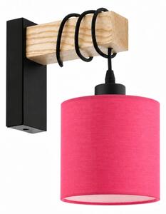 BRILAGI - Lampada da parete NUBILA 1xE27/60W/230V marrone/nero/rosa