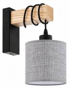 BRILAGI - Lampada da parete NUBILA 1xE27/60W/230V marrone/nero/grigio