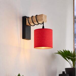 BRILAGI - Lampada da parete NUBILA 1xE27/60W/230V marrone/nero/rosso