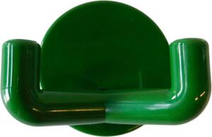 10 ganci da parete, verde a 2 pieghe