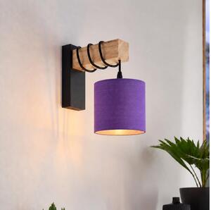 BRILAGI - Lampada da parete NUBILA 1xE27/60W/230V marrone/nero/viola