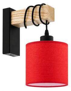 BRILAGI - Lampada da parete NUBILA 1xE27/60W/230V marrone/nero/rosso