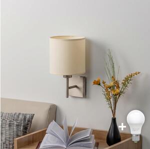 BRILAGI - Applique LED da parete NUBILA 1xE27/60W/230V cromo opaco/crema