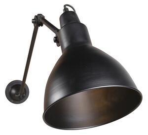 Applique industriale nera regolabile - Wye
