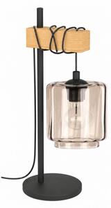 BRILAGI - Lampada da tavolo NUBILA 1xE27/40W/230V marrone/nero/beige fumé