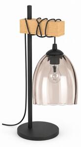 BRILAGI - Lampada da tavolo NUBILA 1xE27/40W/230V marrone/nero/beige fumé