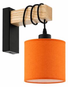BRILAGI - Lampada da parete NUBILA 1xE27/60W/230V marrone/nera/arancione