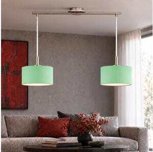 Eglo - Lampada a sospensione LED su cavo TUNJA 2xE27/60W/230V cromo opaco/verde