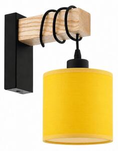 BRILAGI - Lampada da parete NUBILA 1xE27/60W/230V marrone/nero/giallo